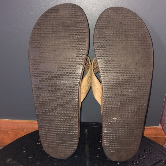❌SOLD❌small Leather w/arch support Rainbow Sandals - Picture 4 of 5